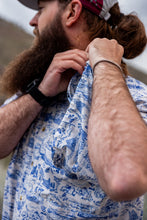 Load image into Gallery viewer, Triple Crown Button Down Short Sleeve (Removable Hood) | Trail Madness