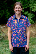 Load image into Gallery viewer, Triple Crown Half Zip Short Sleeve | Chromaflor Blue UL