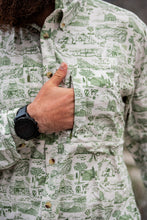Load image into Gallery viewer, Triple Crown Button Down Short Sleeve (Removable Hood) | Trail Madness