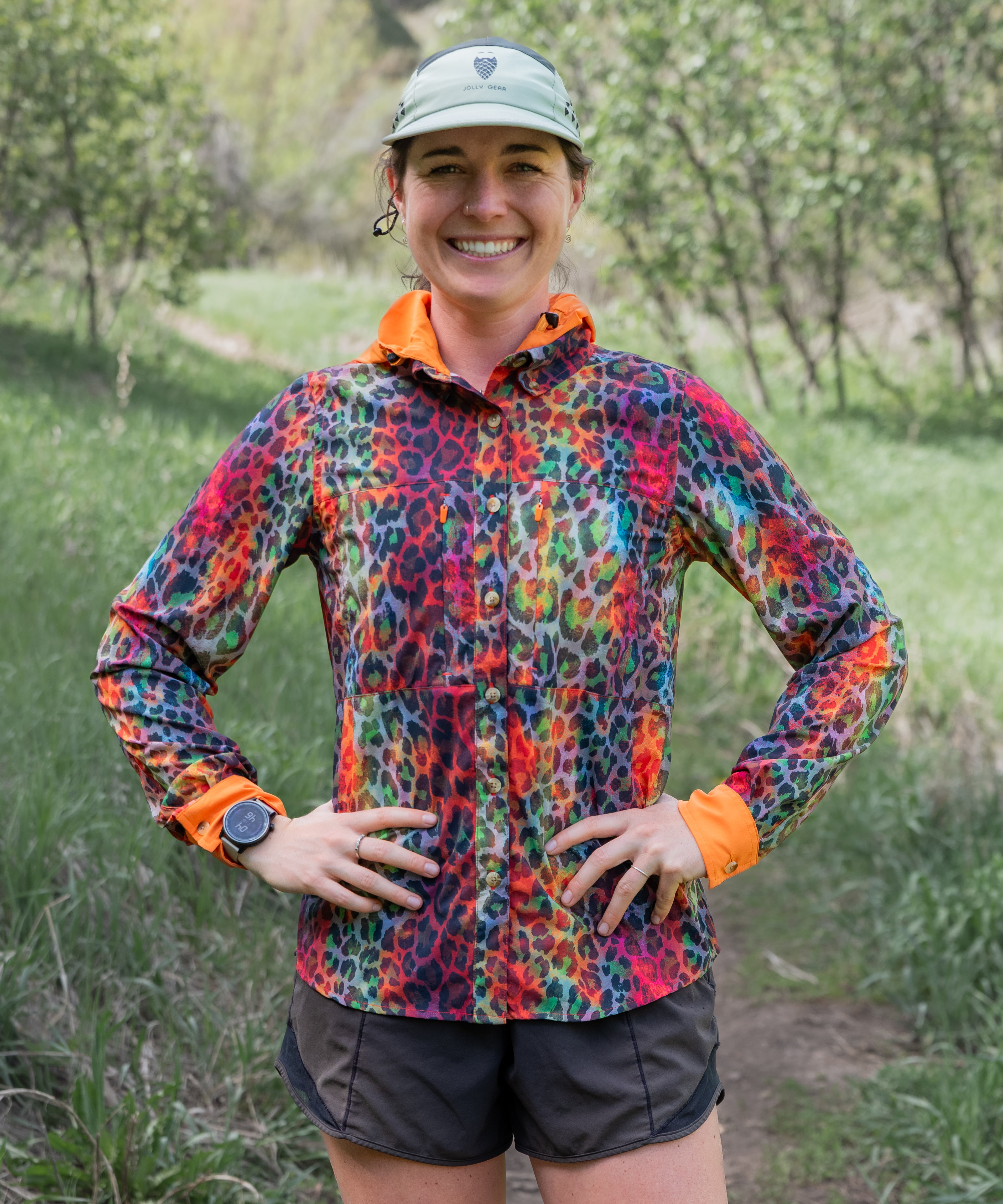Triple Crown Button Down Long Sleeve | Disco Leopard