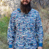 Triple Crown Button Down Long Sleeve | Blue Garden