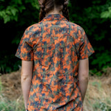 Triple Crown Half Zip Short Sleeve | Abstract Orange Camo UL