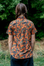 Load image into Gallery viewer, Triple Crown Half Zip Short Sleeve | Abstract Orange Camo UL
