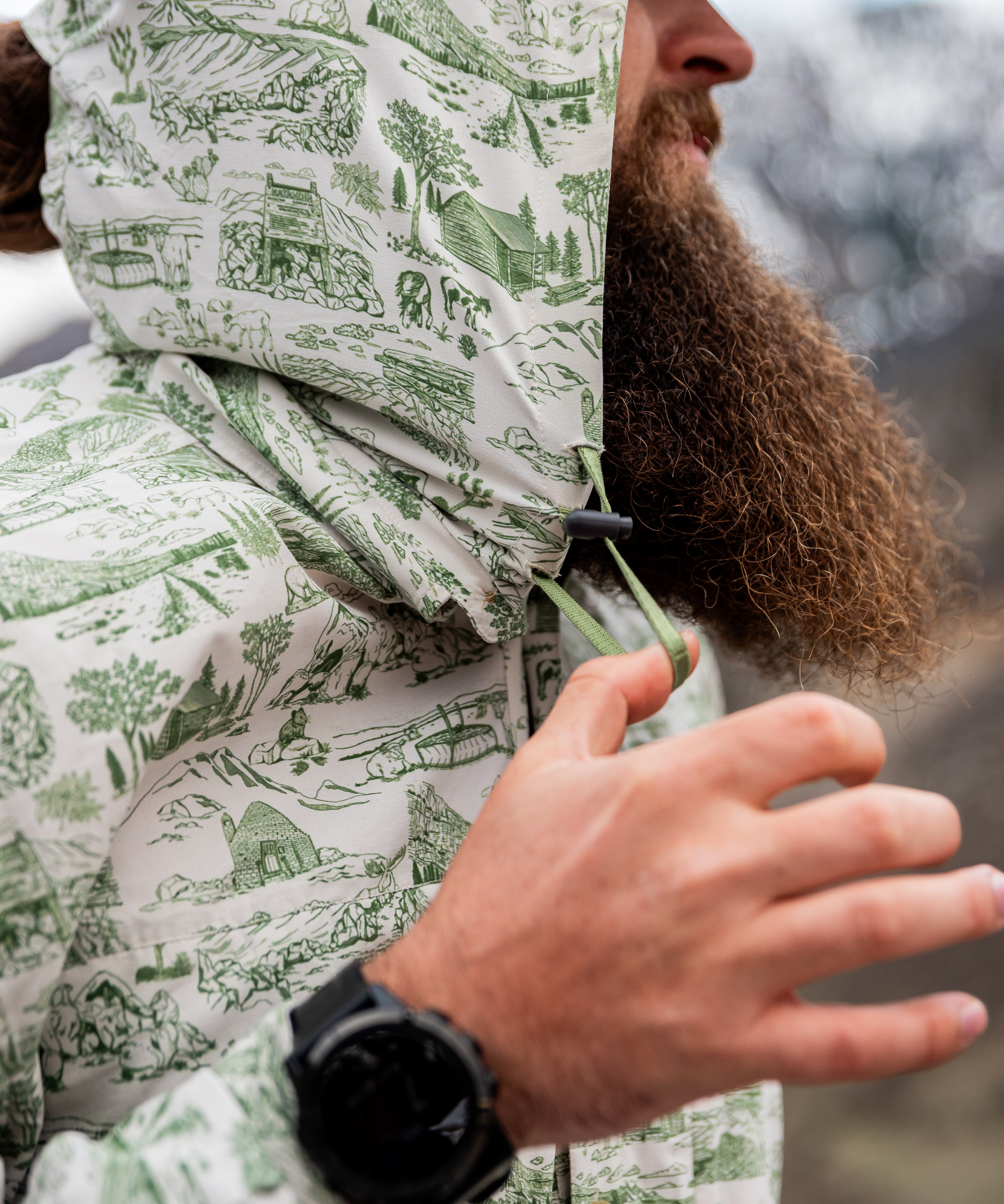 Triple Crown Button Down Short Sleeve (Removable Hood) | Trail Madness