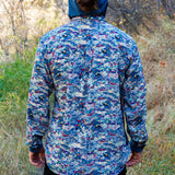 Triple Crown Button Down Long Sleeve | Blue Garden