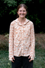 Load image into Gallery viewer, Triple Crown Button Down Long Sleeve (Removable Hood) | Trail Madness Brown
