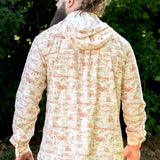Triple Crown Button Down Long Sleeve (Removable Hood) | Trail Madness Brown