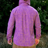 Triple Crown Button Down Long Sleeve | Purple Topo