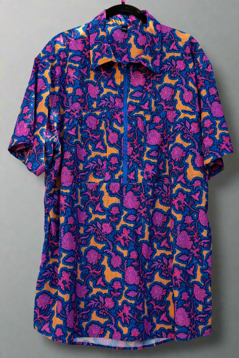 Triple Crown Half Zip Short Sleeve | Chromaflor Blue UL – Jolly Gear