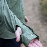 Triple Crown Button Down Long Sleeve | Green Topo