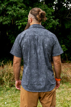 Load image into Gallery viewer, Triple Crown Half Zip Short Sleeve | Abstract Black Topo UL

