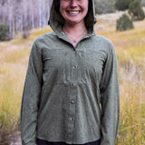 Triple Crown Button Down Long Sleeve | Green Topo