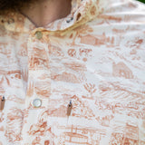 Triple Crown Button Down Long Sleeve (Removable Hood) | Trail Madness Brown