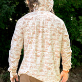 Triple Crown Button Down Long Sleeve (Removable Hood) | Trail Madness Brown