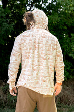 Load image into Gallery viewer, Triple Crown Button Down Long Sleeve (Removable Hood) | Trail Madness Brown
