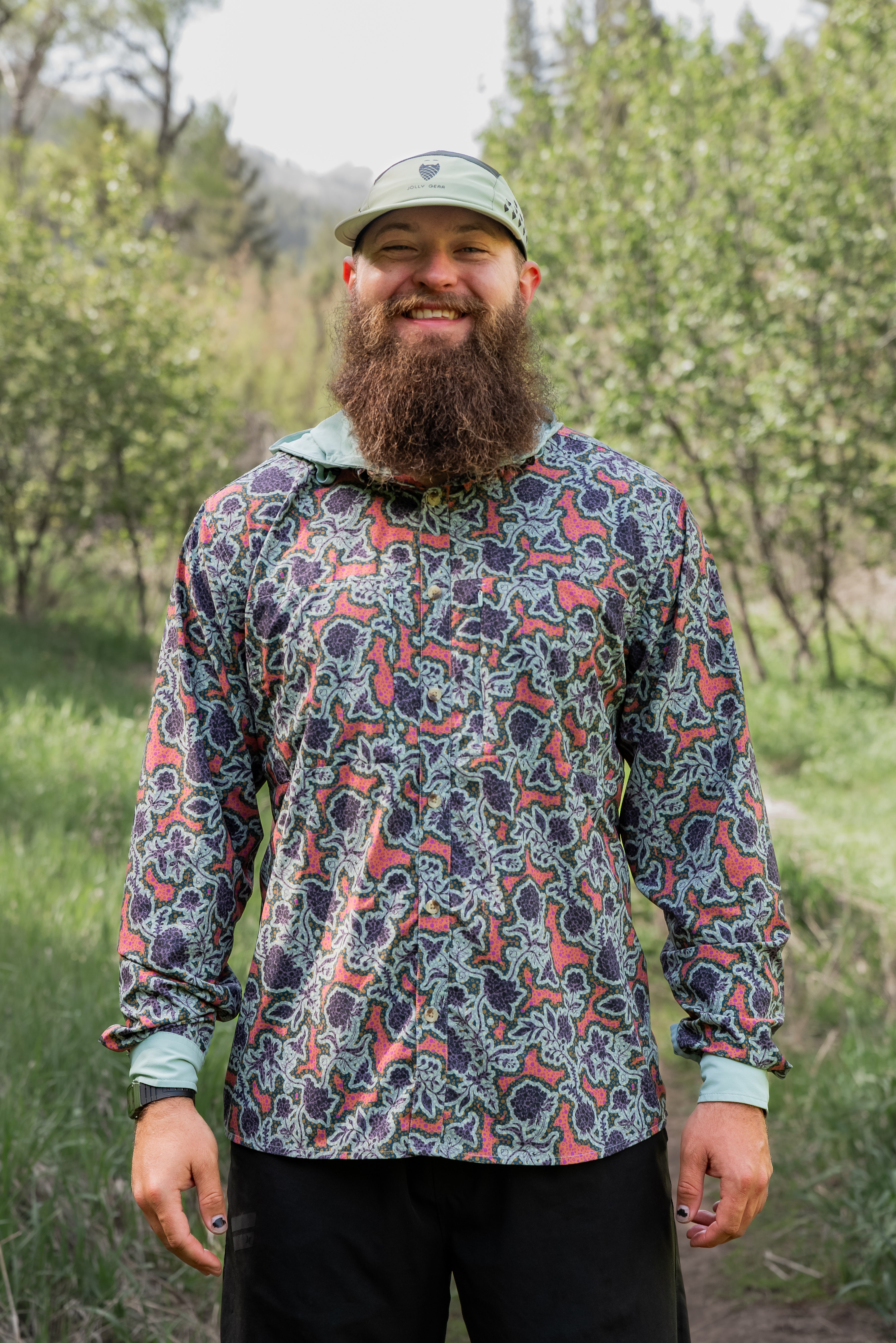 トップス JOLLY GEAR Triple Crown Button Down M Triple Crown Button Down Short Sleeve (Removable Hood