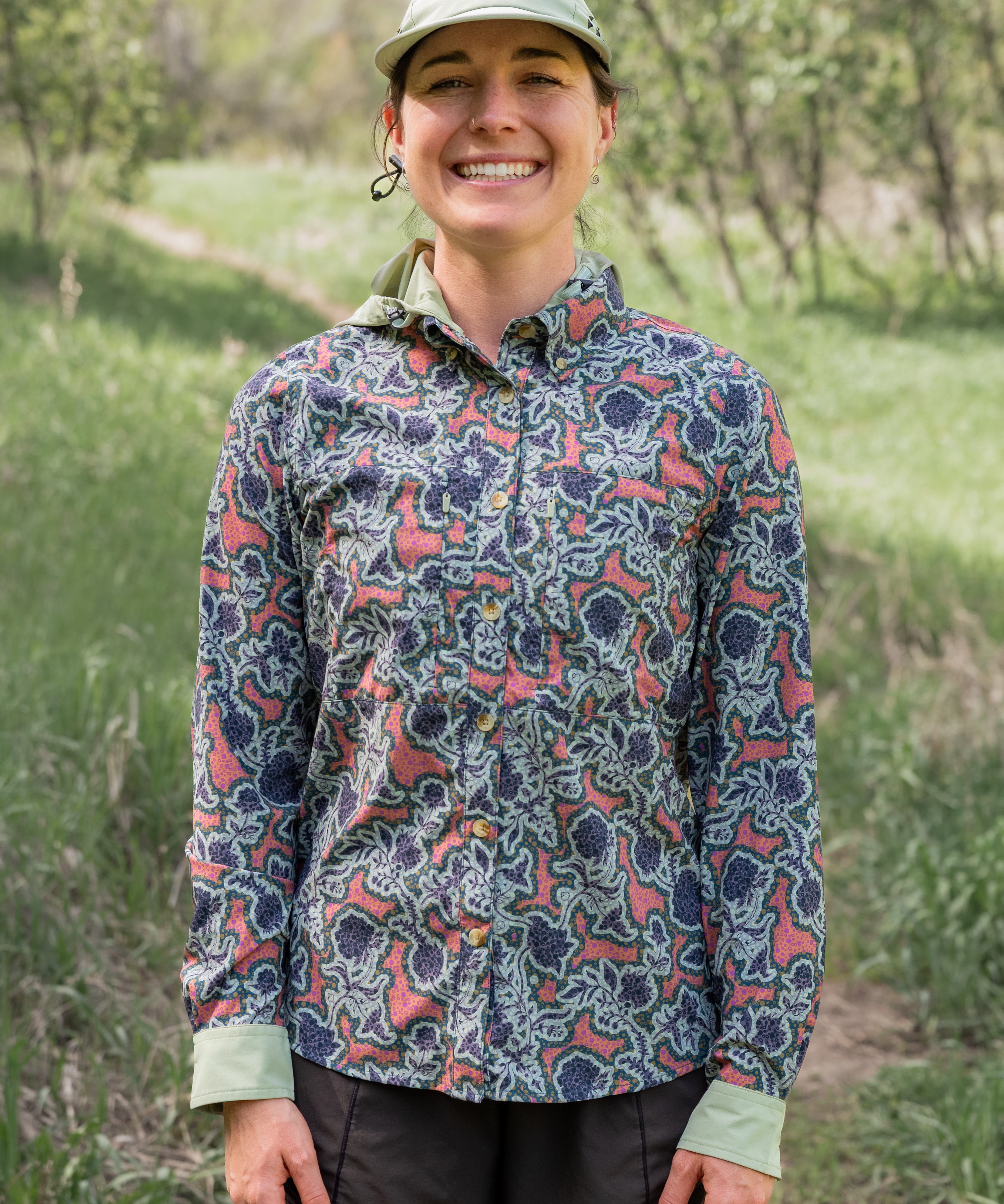 Triple Crown Button Down Long Sleeve | Chromaflor Mint