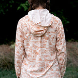Triple Crown Button Down Long Sleeve (Removable Hood) | Trail Madness Brown