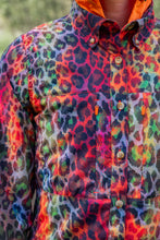 Load image into Gallery viewer, Triple Crown Button Down Long Sleeve | Disco Leopard
