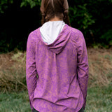 Triple Crown Button Down Long Sleeve | Purple Topo