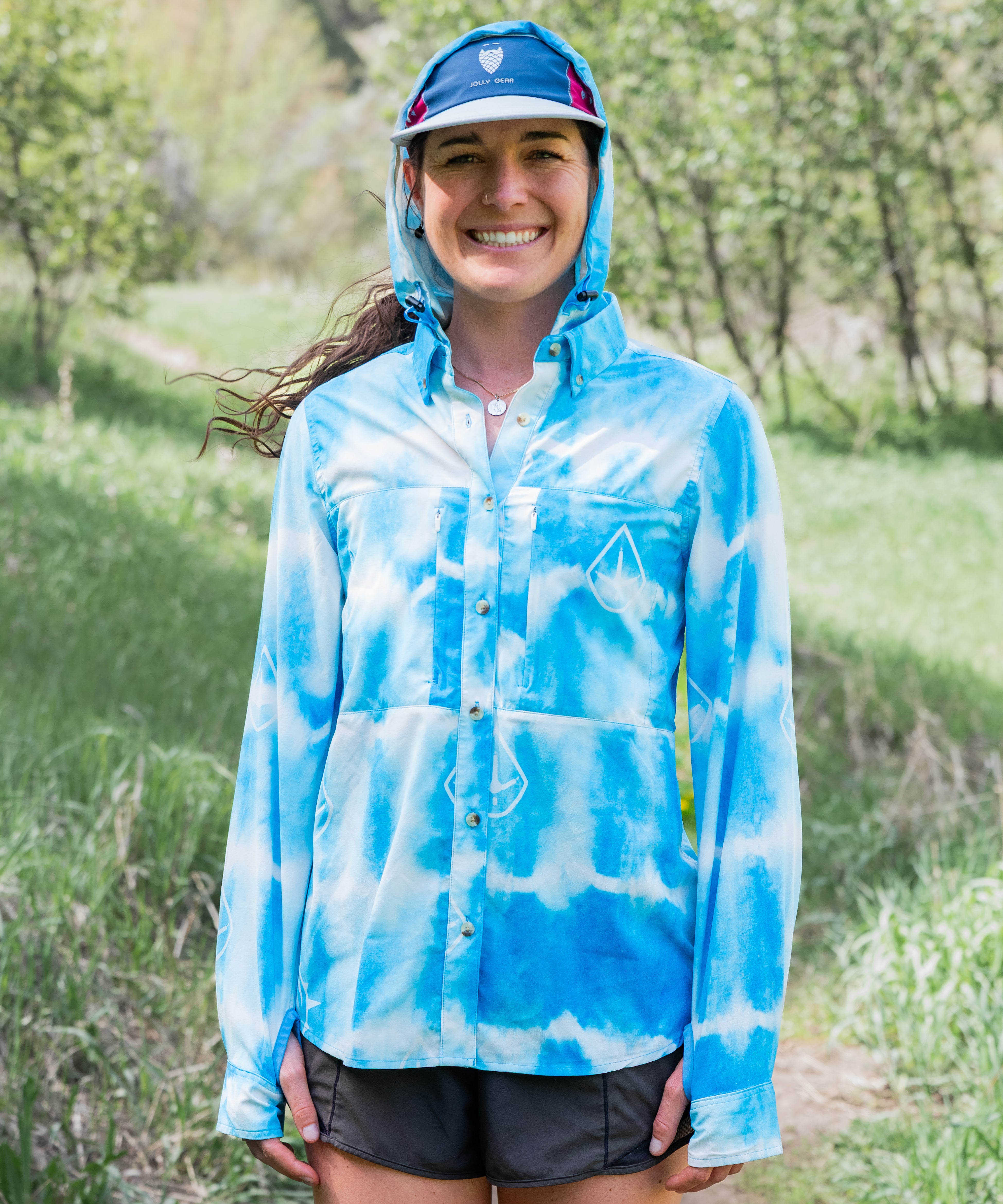 Triple Crown Button Down Long Sleeve | Pinhoti Tie Dye