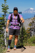 Load image into Gallery viewer, Triple Crown Half Zip Short Sleeve | Chromaflor Blue UL
