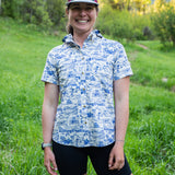 Triple Crown Button Down Short Sleeve (Removable Hood) | Trail Madness