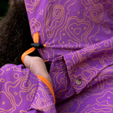 Triple Crown Button Down Long Sleeve | Purple Topo