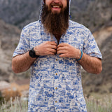 Triple Crown Button Down Short Sleeve (Removable Hood) | Trail Madness