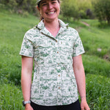 Triple Crown Button Down Short Sleeve (Removable Hood) | Trail Madness