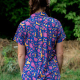 Triple Crown Half Zip Short Sleeve | Chromaflor Blue UL