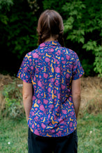 Load image into Gallery viewer, Triple Crown Half Zip Short Sleeve | Chromaflor Blue UL
