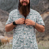 Triple Crown Button Down Short Sleeve (Removable Hood) | Trail Madness