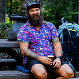 Triple Crown Half Zip Short Sleeve | Chromaflor Blue UL