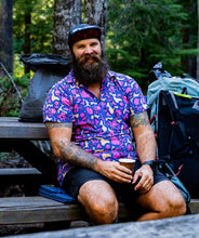 Load image into Gallery viewer, Triple Crown Half Zip Short Sleeve | Chromaflor Blue UL
