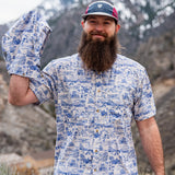 Triple Crown Button Down Short Sleeve (Removable Hood) | Trail Madness